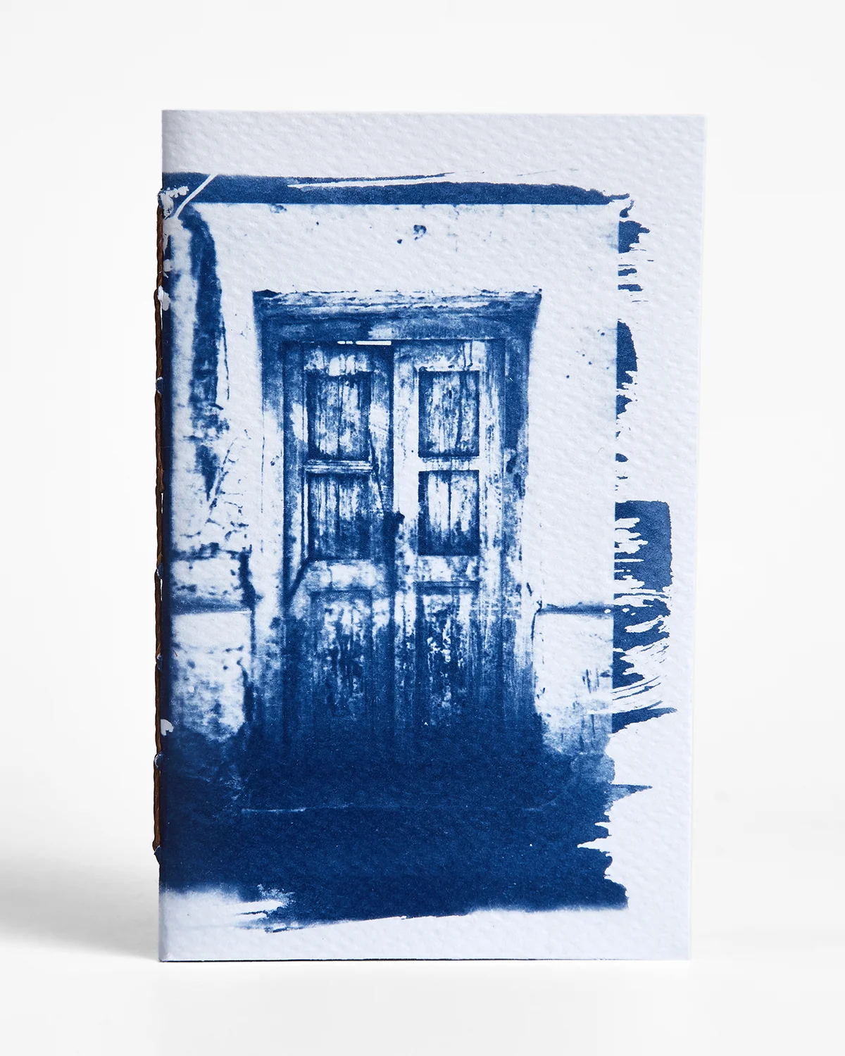 Libreta cianotipia serie Puertas portada 3